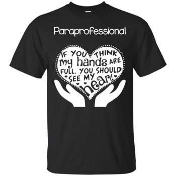 paraprofessional t shirts - black