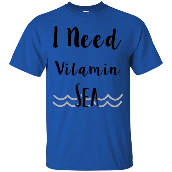 i need vitamin sea t shirt - royal blue