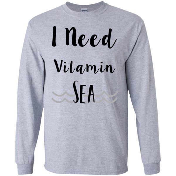 i need vitamin sea long sleeve - sport grey