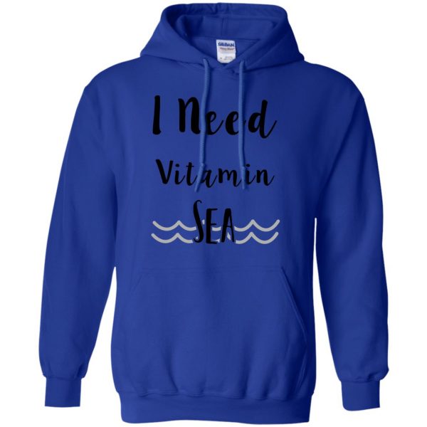 i need vitamin sea hoodie - royal blue