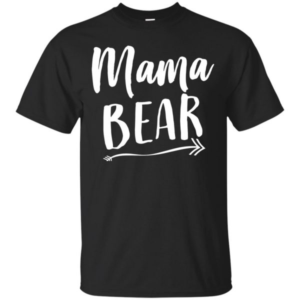 mama bear hoodies - black