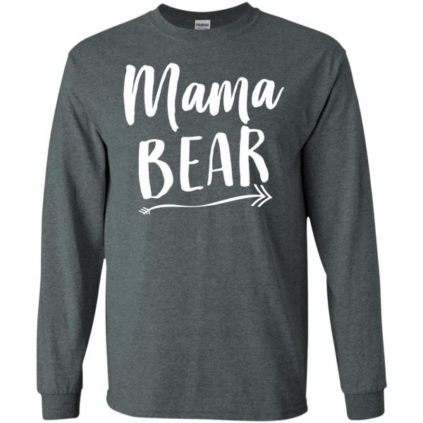 mama bear long sleeve - dark heather