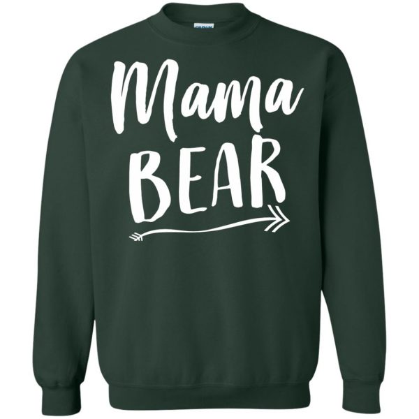 mama bear sweatshirt - forest green