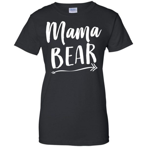 mama bear womens t shirt - lady t shirt - black