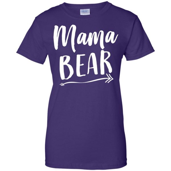 mama bear womens t shirt - lady t shirt - purple