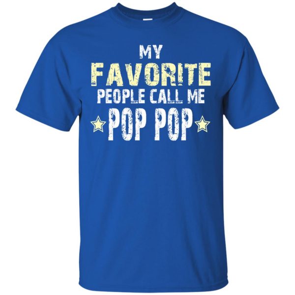pop pop t shirt - royal blue