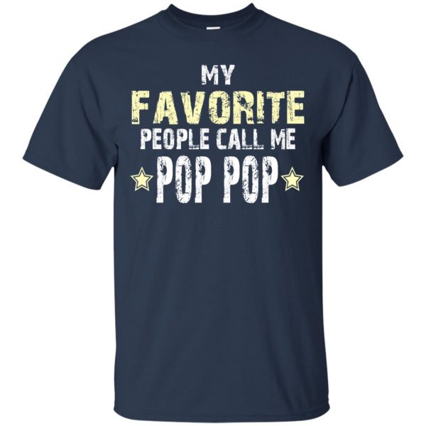 pop pop t shirt - navy blue