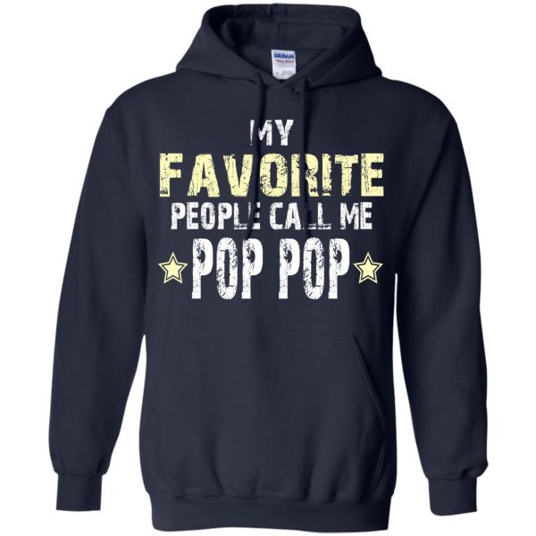 pop pop hoodie - navy blue