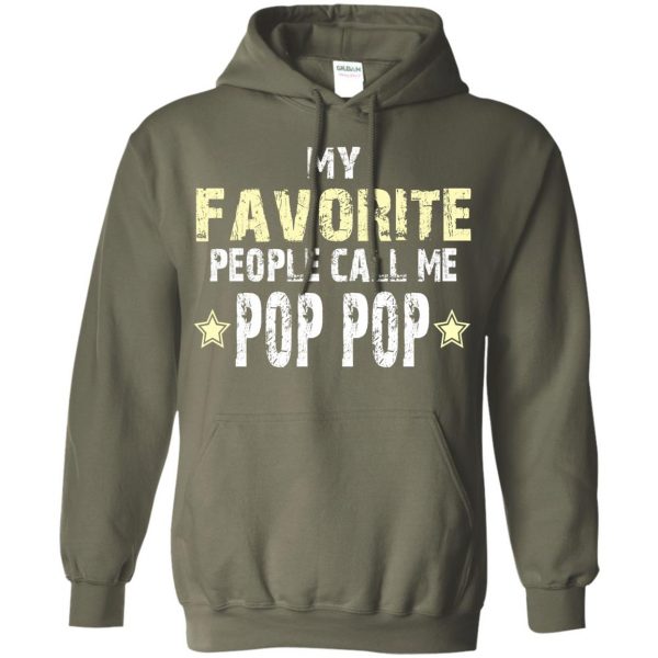 pop pop hoodie - military green