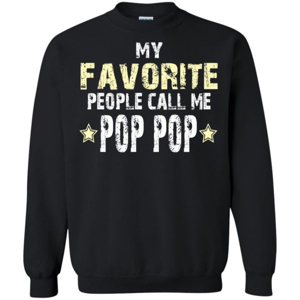 pop pop sweatshirt - black
