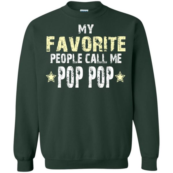pop pop sweatshirt - forest green