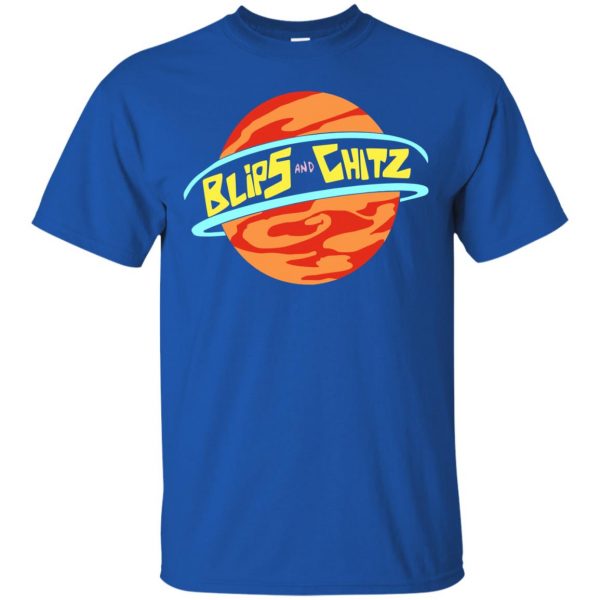 blips and chitz t shirt - royal blue