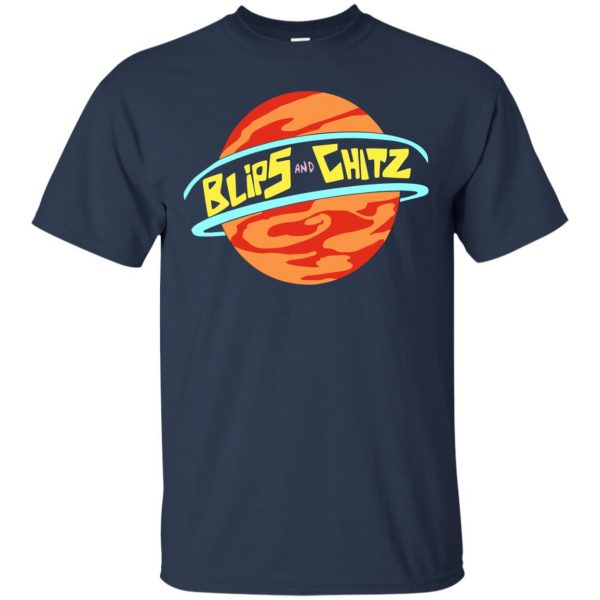 blips and chitz t shirt - navy blue