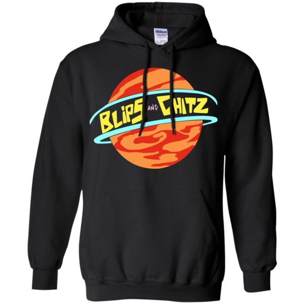 blips and chitz hoodie - black