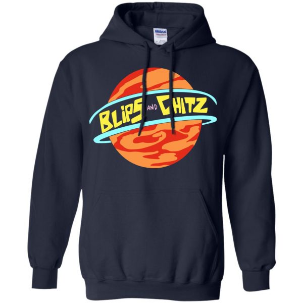 blips and chitz hoodie - navy blue
