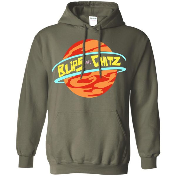 blips and chitz hoodie - military green