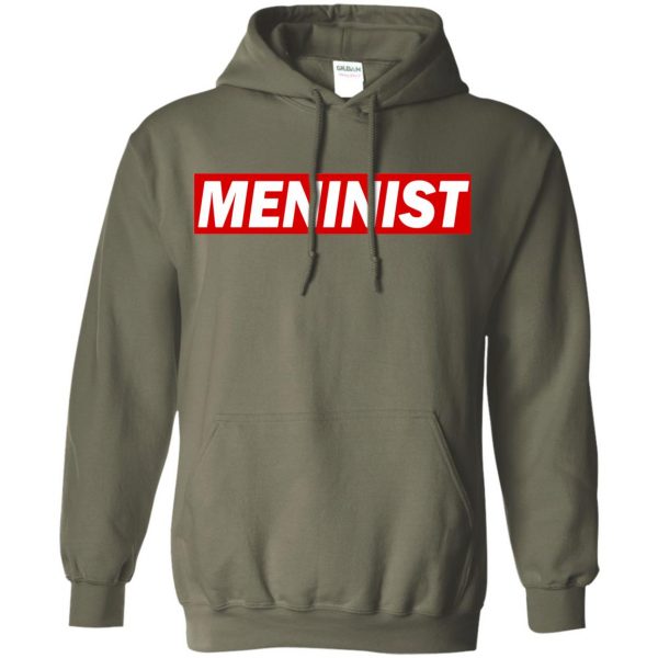 meninist hoodie - military green