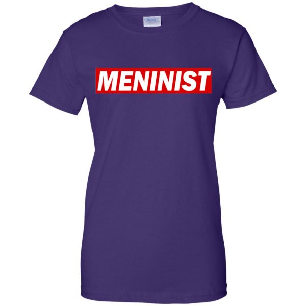 meninist womens t shirt - lady t shirt - purple