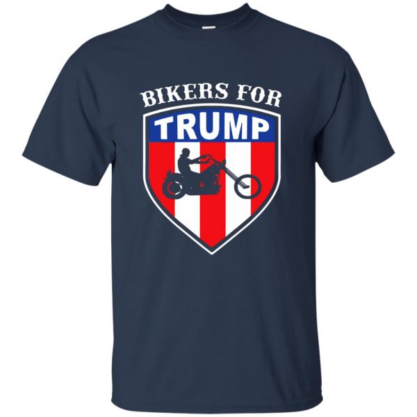 bikers for trump t shirt - navy blue