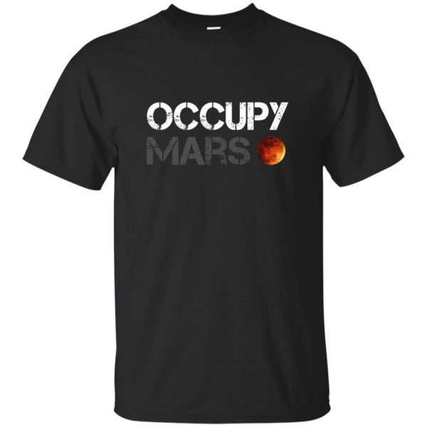 occupy mars shirt - black