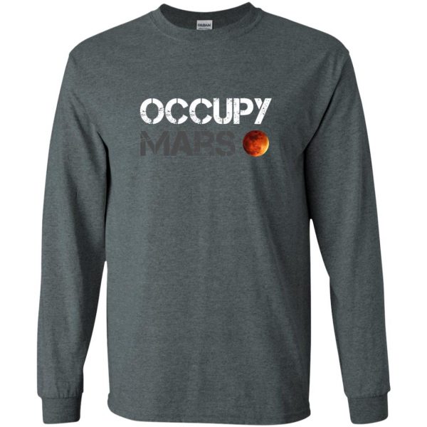 occupy mars long sleeve - dark heather