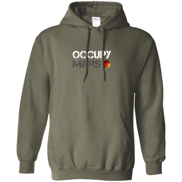occupy mars hoodie - military green