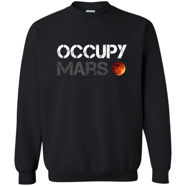 occupy mars sweatshirt - black