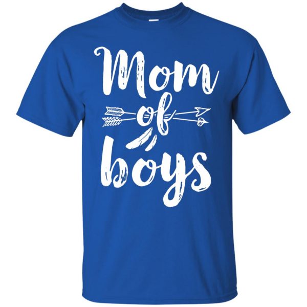 boy mom t shirt - royal blue
