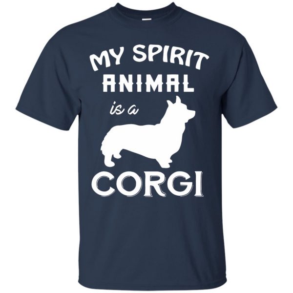 corgi t shirt - navy blue