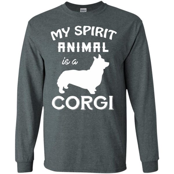 corgi long sleeve - dark heather