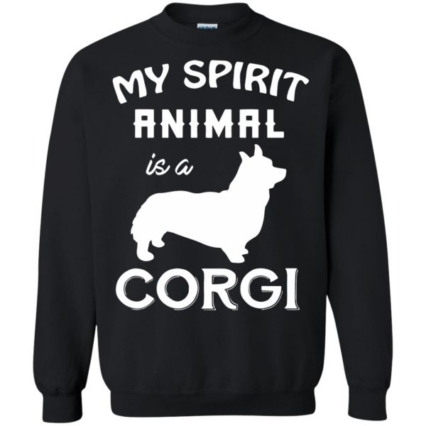 corgi sweatshirt - black