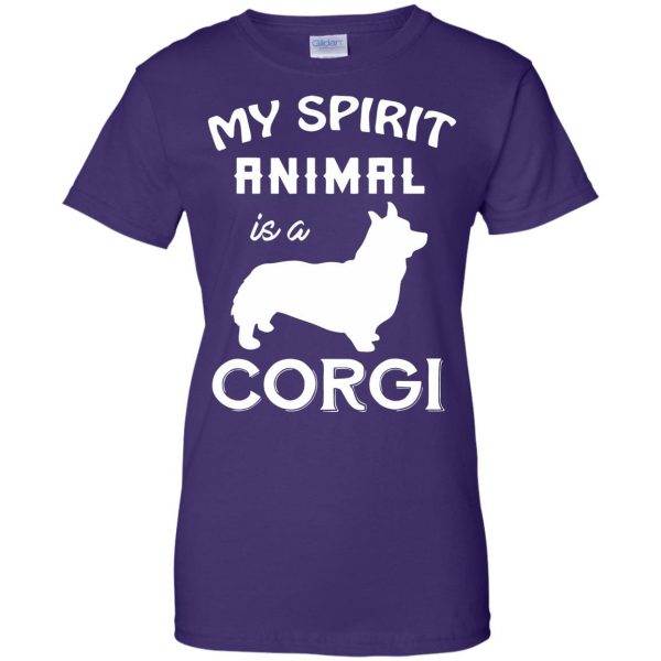corgi womens t shirt - lady t shirt - purple