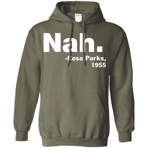 nah rosa parks hoodie - military green