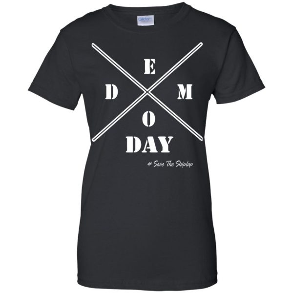 demo day womens t shirt - lady t shirt - black