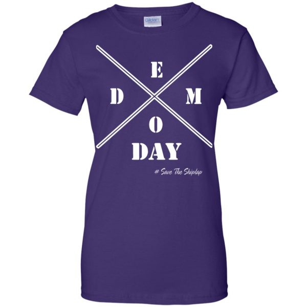 demo day womens t shirt - lady t shirt - purple