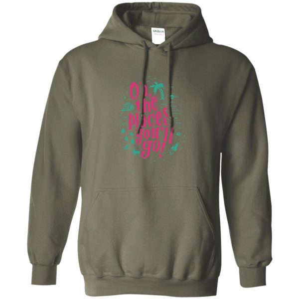 oh the places you ll go hoodie - military green