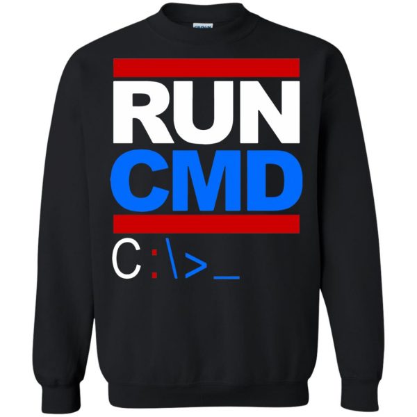run cmd sweatshirt - black