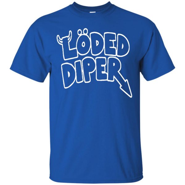 loded diper t shirt - royal blue
