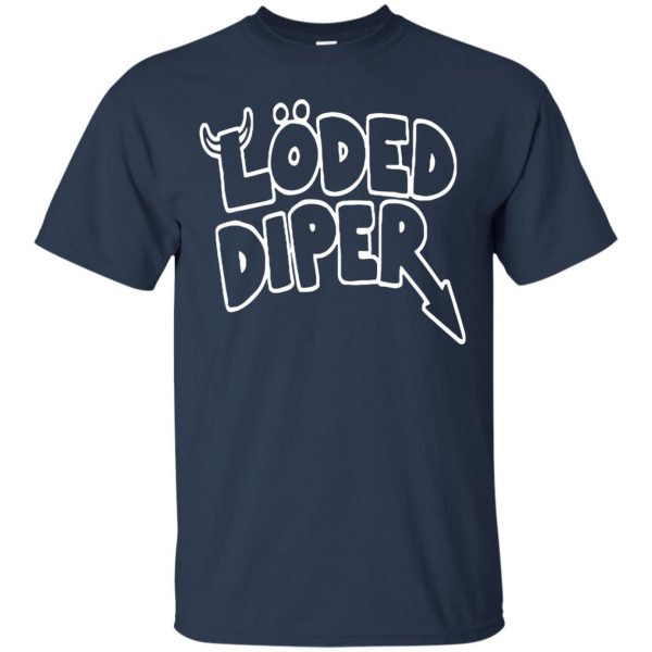 loded diper t shirt - navy blue