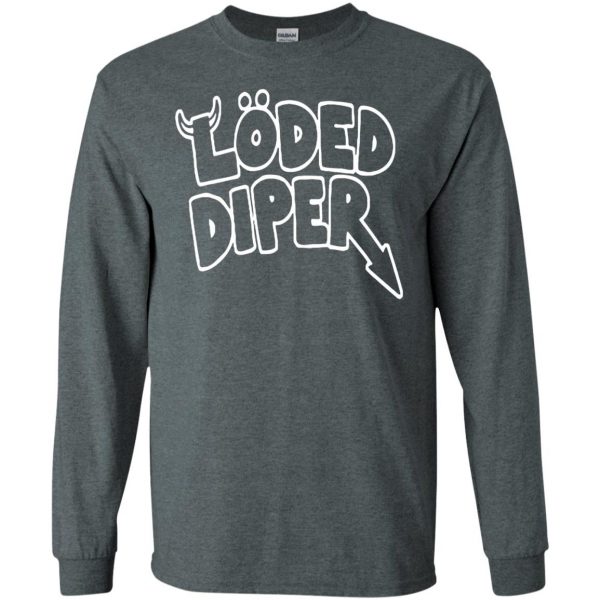 loded diper long sleeve - dark heather