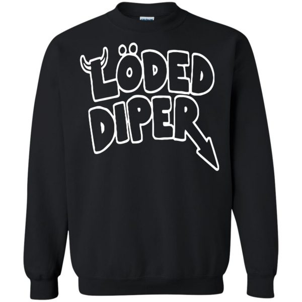 loded diper sweatshirt - black