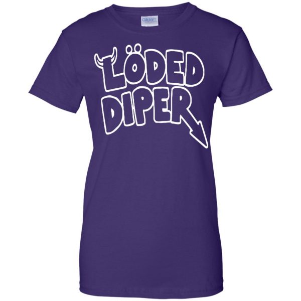 loded diper womens t shirt - lady t shirt - purple