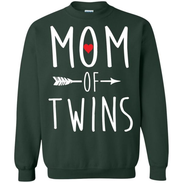 twin mom sweatshirt - forest green