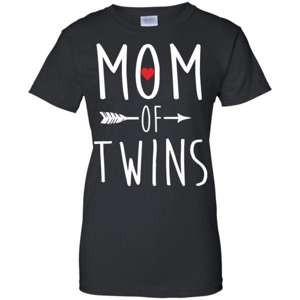twin mom womens t shirt - lady t shirt - black