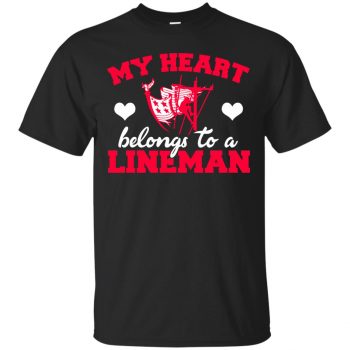 lineman girlfriend shirts - black