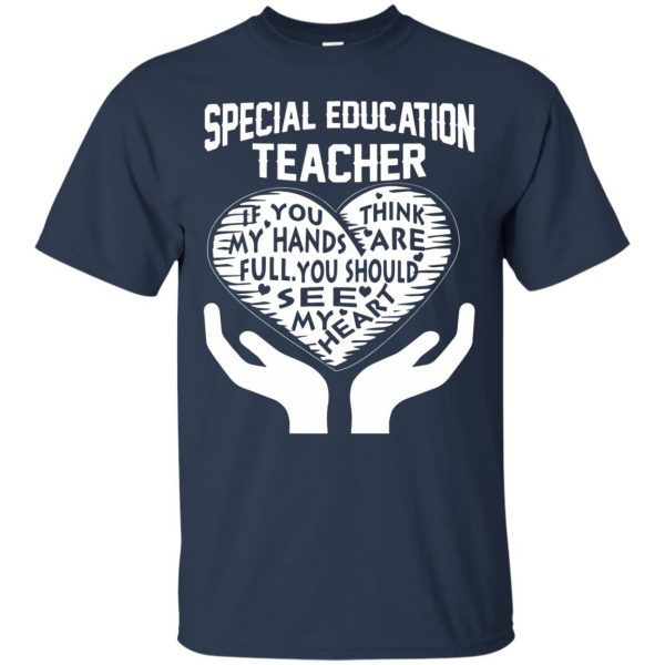 special ed t shirt - navy blue