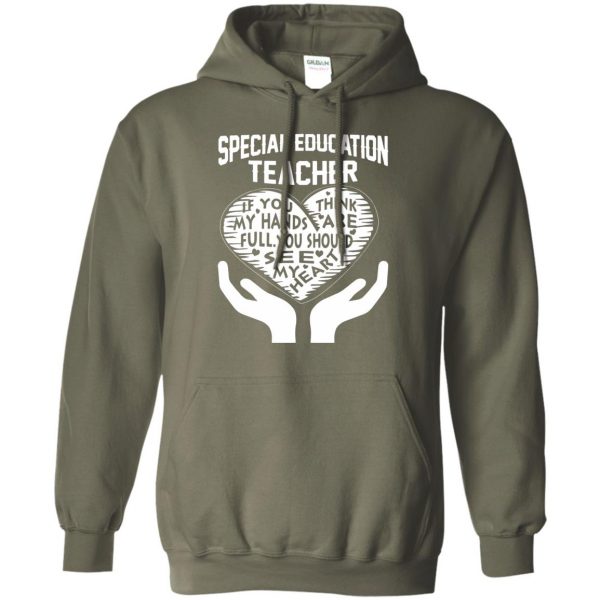 special ed hoodie - military green
