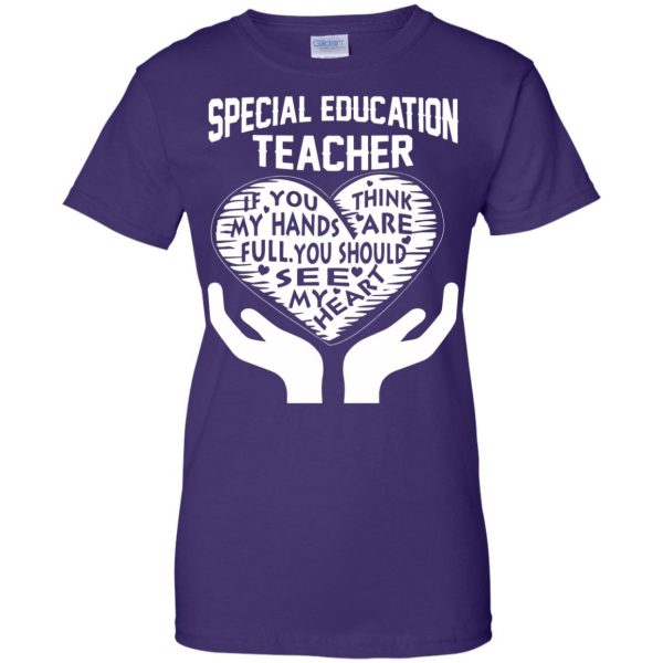 special ed womens t shirt - lady t shirt - purple