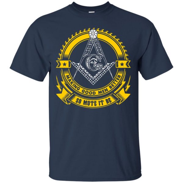 freemason t shirt - navy blue