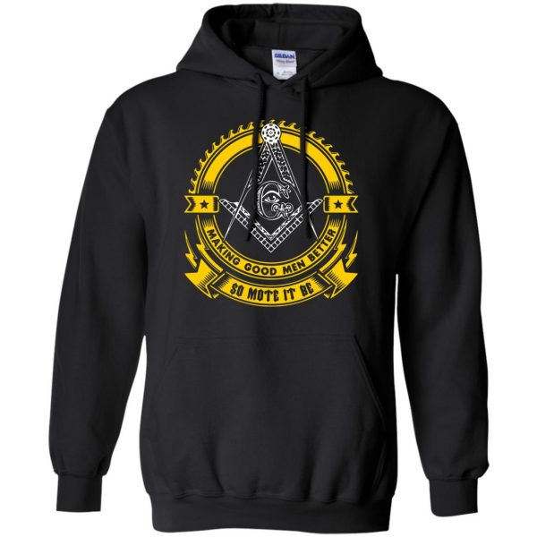 freemason hoodie - black